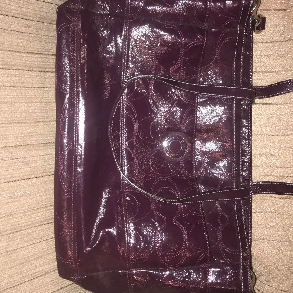 RARE color Coach diaper bag